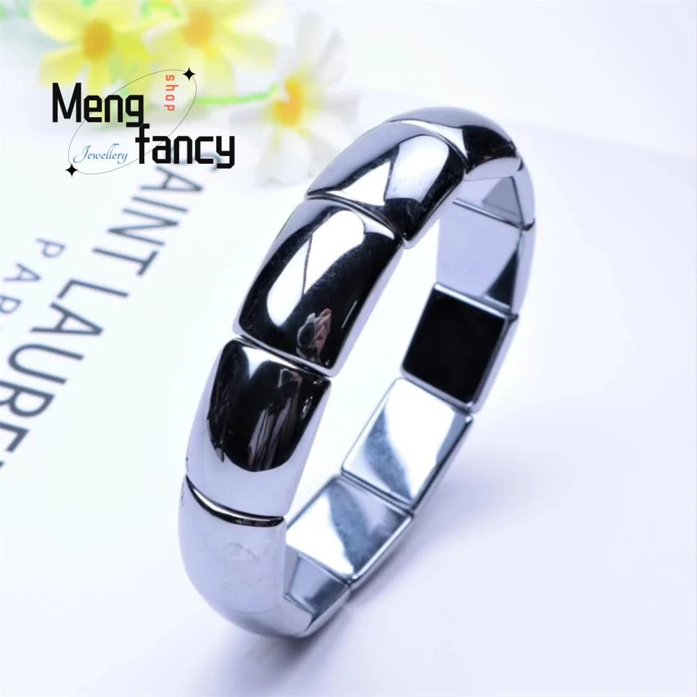 Bracelet en pierre d'énergie naturelle, main térahertz, nucléopolycristallin, silicium, simple, exqu