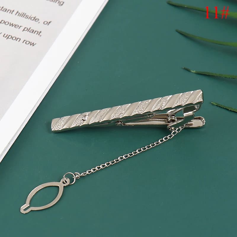 Fermoir à barre simple en métal pour hommes, épingle à nœud papillon pratique, clip à la mode, acces