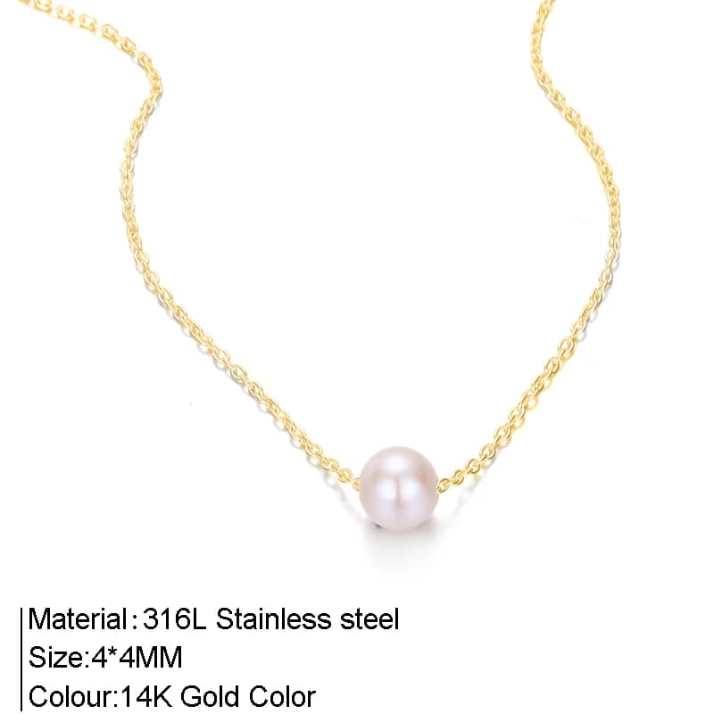 Collier de perles de riz d'eau douce délicat de Style Vintage pour hommes et femmes, ras du cou mini