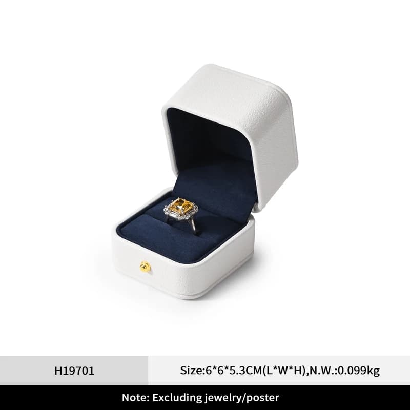 Oirlv – coffret à bijoux de luxe en velours blanc et bleu, doublure douce, Design élégant, rangement