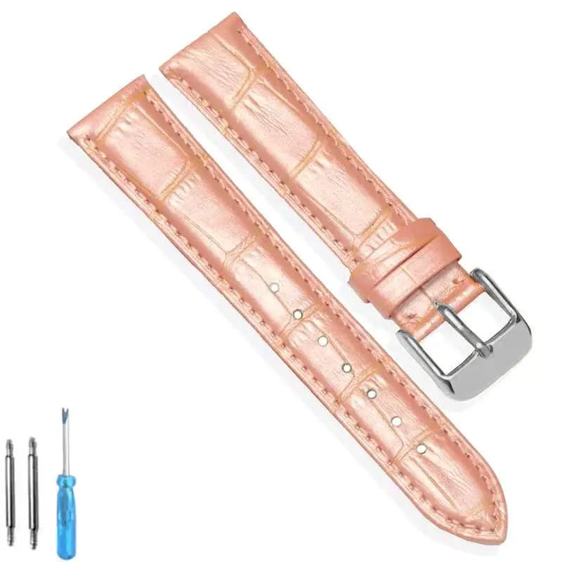 Bracelet de montre en cuir de remplacement universel, pour hommes et femmes, 12mm 14mm 16mm 18mm 19m