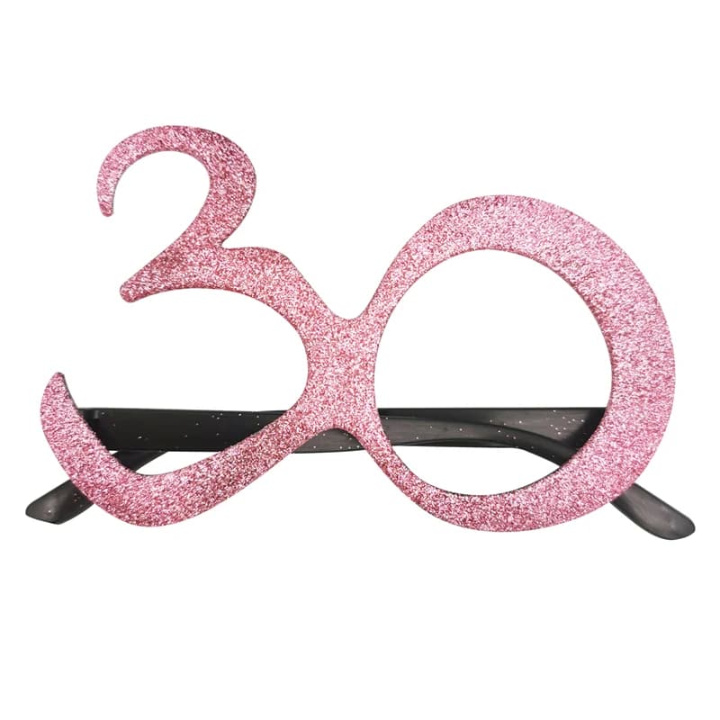 Lunettes en or rose, 1 sac, 30e, 40e, 50e, 60e anniversaire, accessoires de stand Photo, anniversair