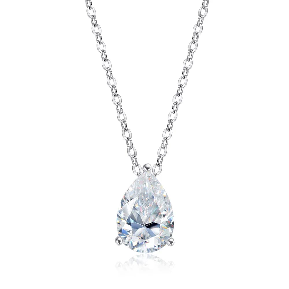 OEVAS – collier goutte d'eau 2-3CT en Moissanite véritable pour femmes, en argent Sterling 925 plaqu