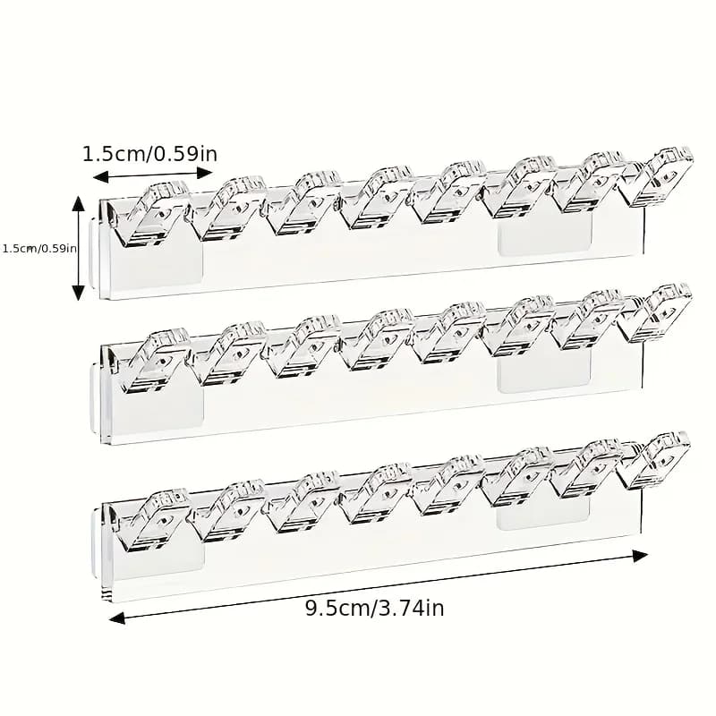 Support de rangement mural multifonctionnel auto-adhésif pour bijoux avec 8 crochets, utilisé pour a