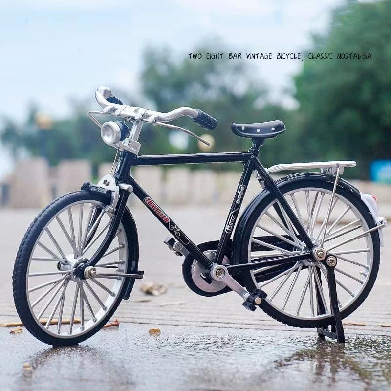 Style rétro nostalgique assemblé bricolage vélo 28 vélo alliage vélo modèle jouet bricolage modèle o