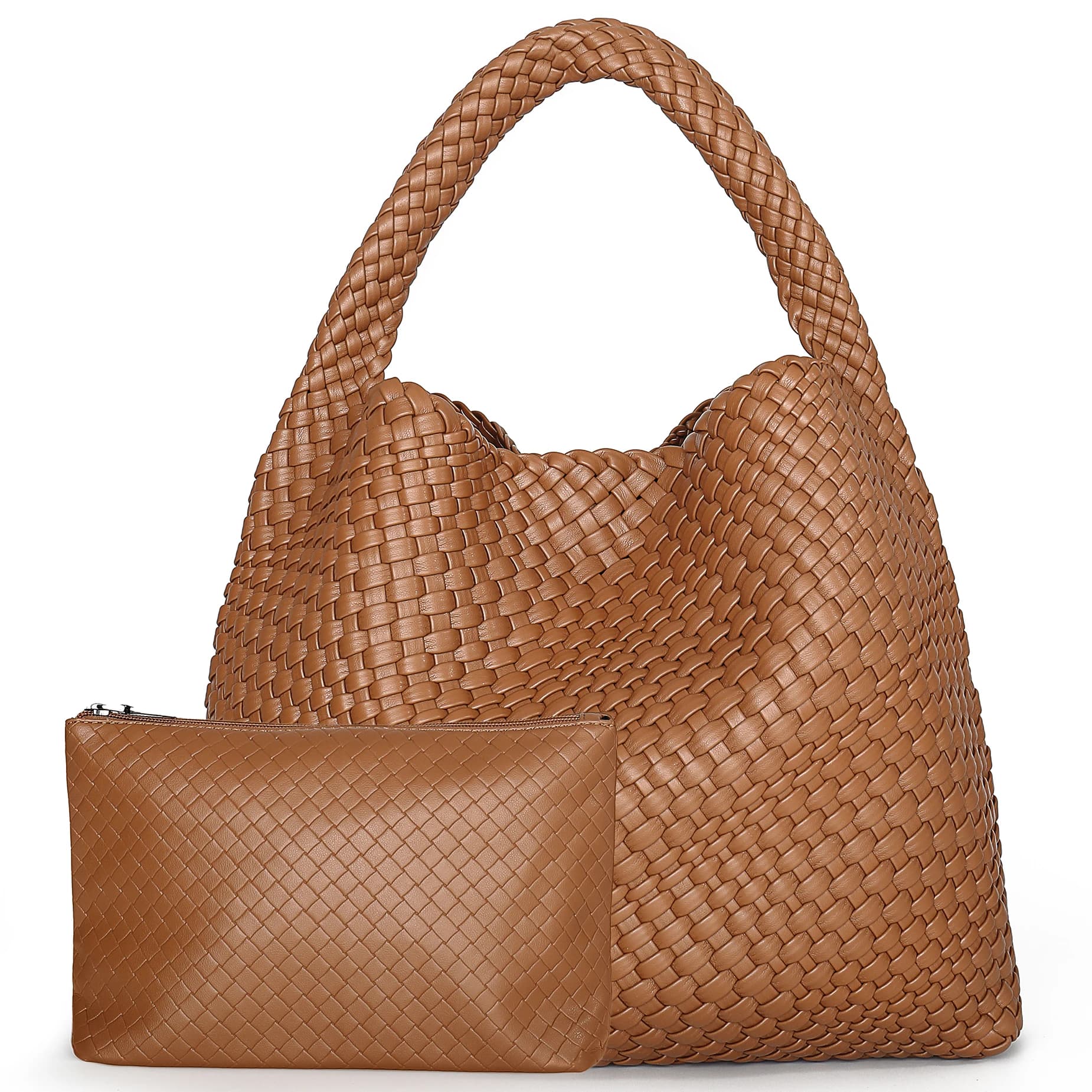 Sac fourre-tout tissé en cuir souple pour femme, grand sac à main, sac de travail initié, été, plage