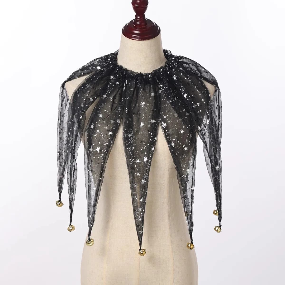Collier de clown coloré au design original pour Halloween, collier de performance, collier de conte 
