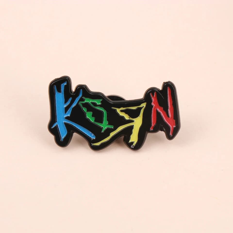 Broches à revers amusantes en métal émaillé avec Logo Rock Kiss of The American Band, Badges, bijoux