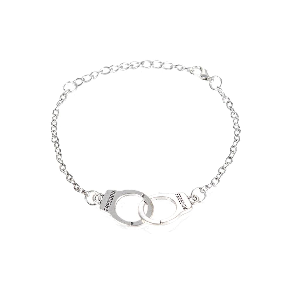 Bracelets de menottes à breloques vintage pour hommes et femmes, bijoux de mode, cadeaux de colliers