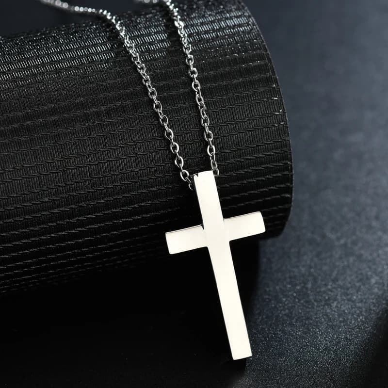 Collier croix personnalisé pour femme, pendentif avec date et nom gravés, colliers de la présidence,