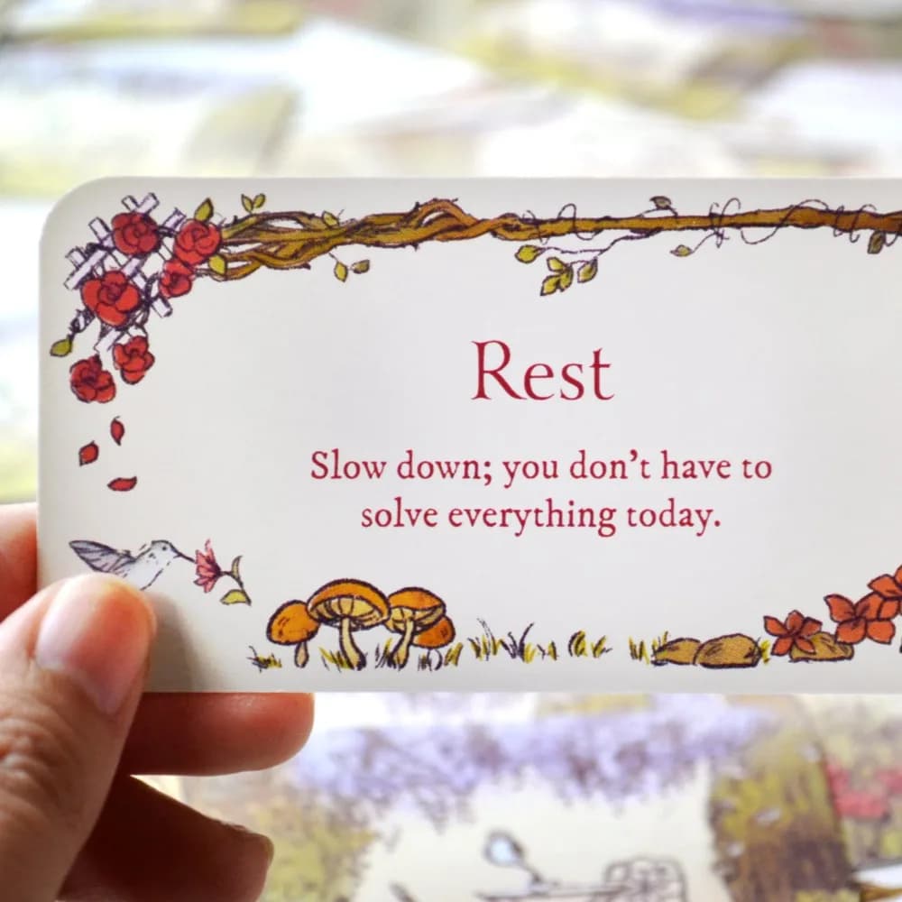 10,5 x 6 cm Secret Garden 40 cartes charmantes contenant de petits panneaux et d'encouragement imbué