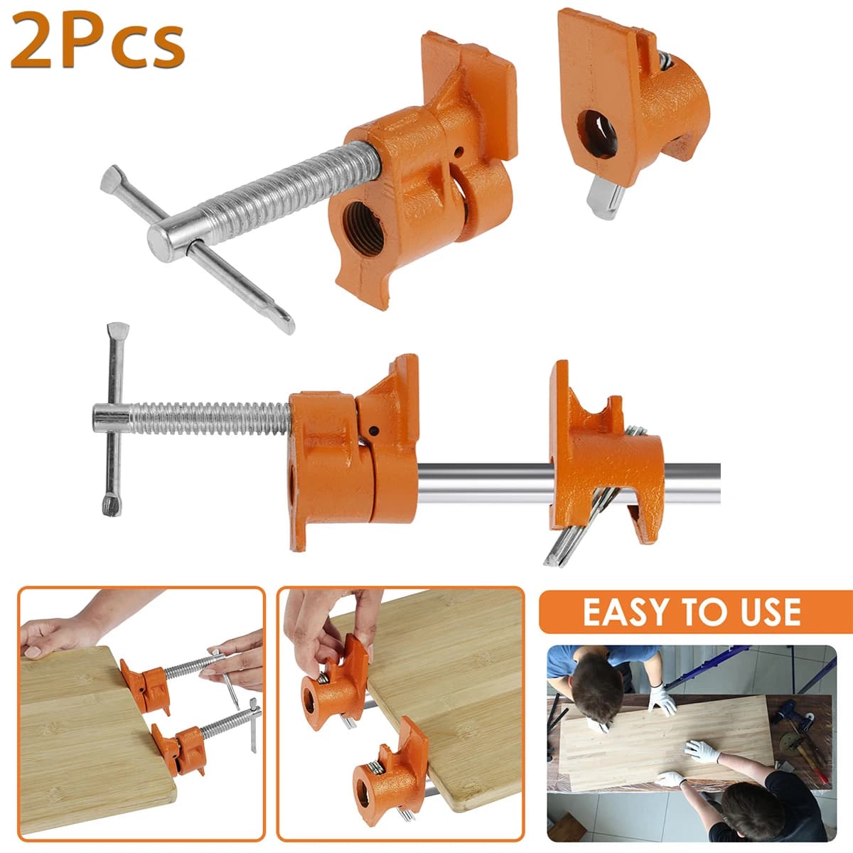 2 pièces collier de serrage en métal 1/2 pouces ensemble de colliers de serrage outils de travail du