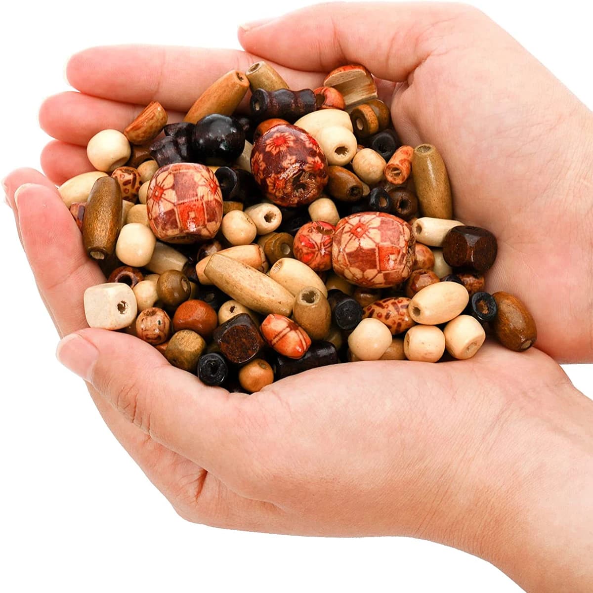 Perles en bois pour la fabrication de bijoux, 500 pièces, accessoires de collier et de bracelets à f