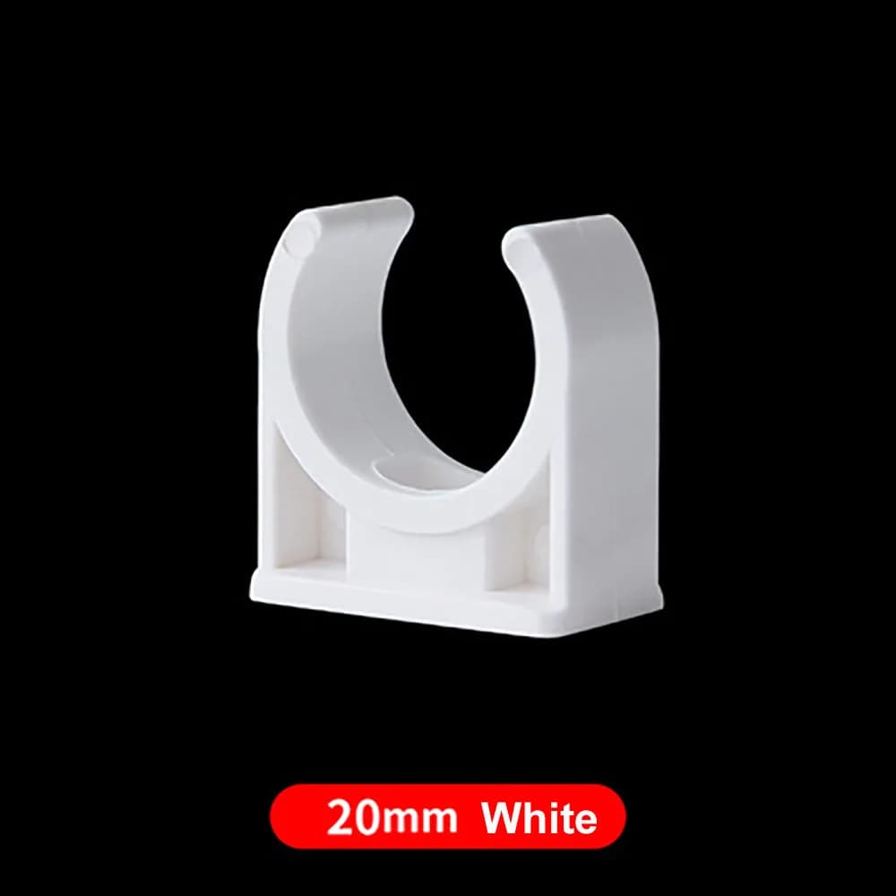 Collier de serrage de tuyau en PVC, ID 20 ~ 50mm, 2 à 10 pièces, Support de tuyau d'eau, Irrigation 