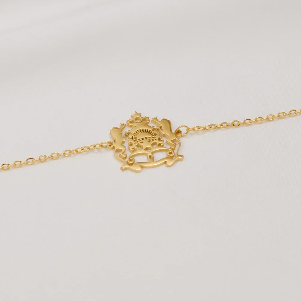Bracelet Anniyo Maroc pour femmes, bijoux marocains, bracelet à breloques en acier inoxydable # 5063