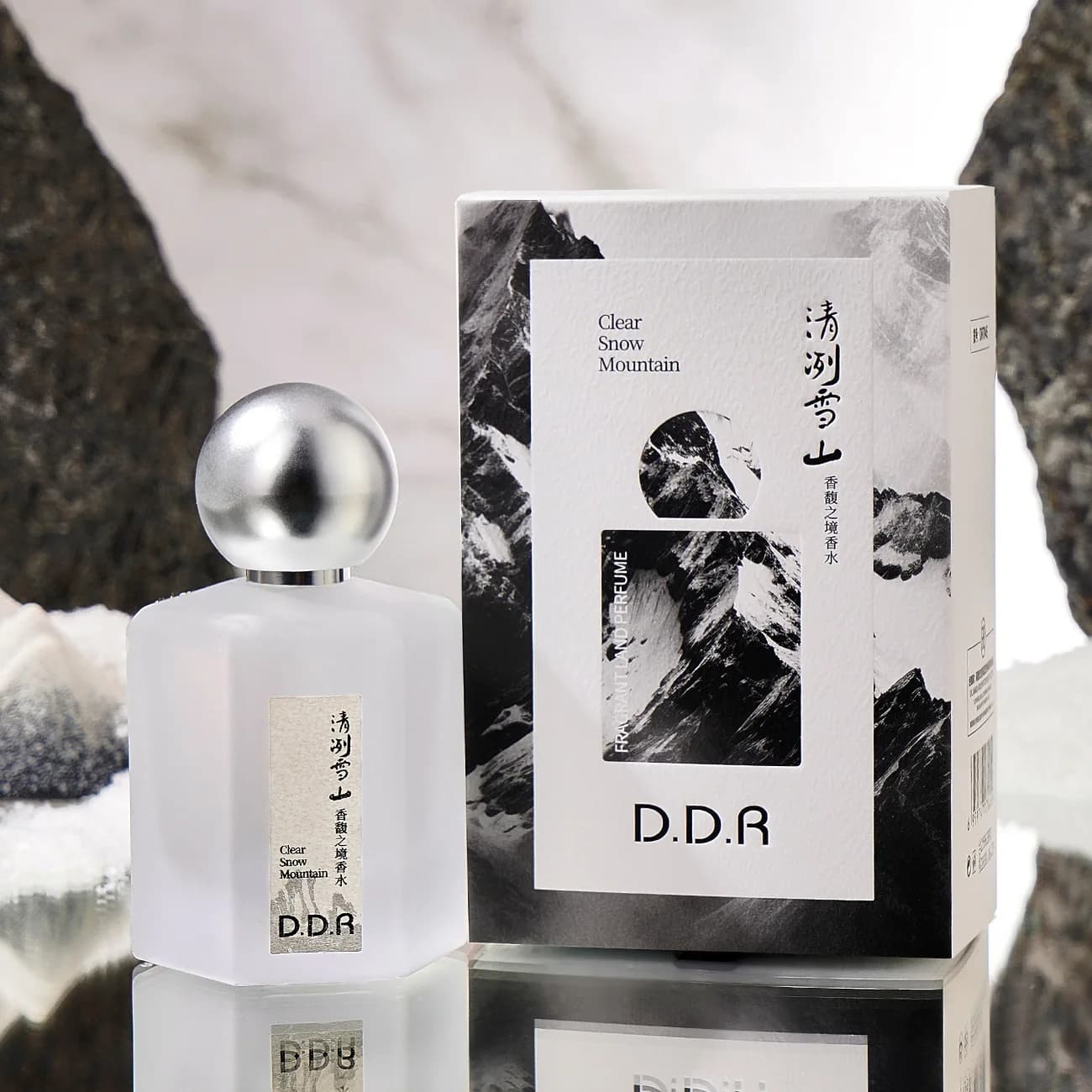 Eau de Parfum Clear Snow Mountain, senteur fraîche de citron, musc, bois de santal, parfum boisé, lo