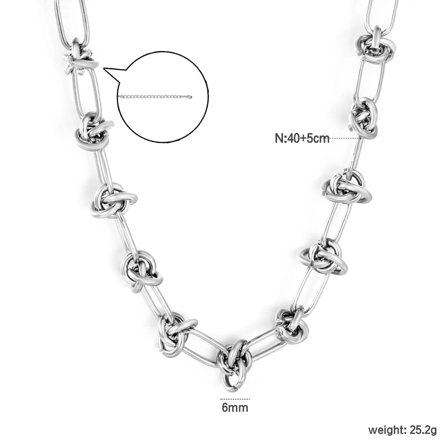 Collier en acier inoxydable tressé à motif épine, style gothique punk hip-hop, chaîne polyvalente pe
