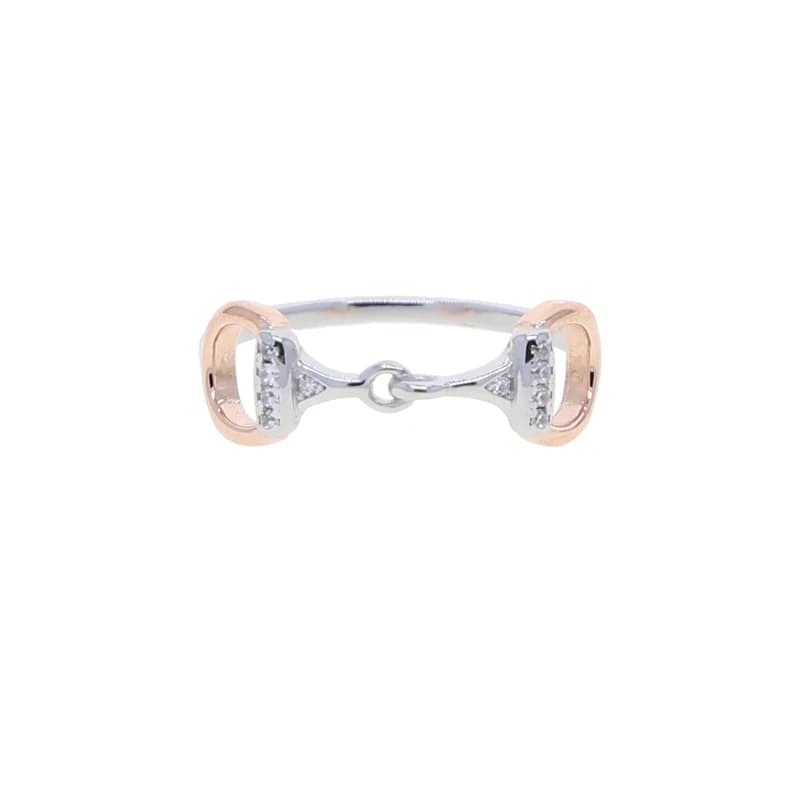 Boucles d'oreilles en argent regardé 925 pour femme, Micro Pave, 5A CZ, Sparking Horse Snaffle Bit R
