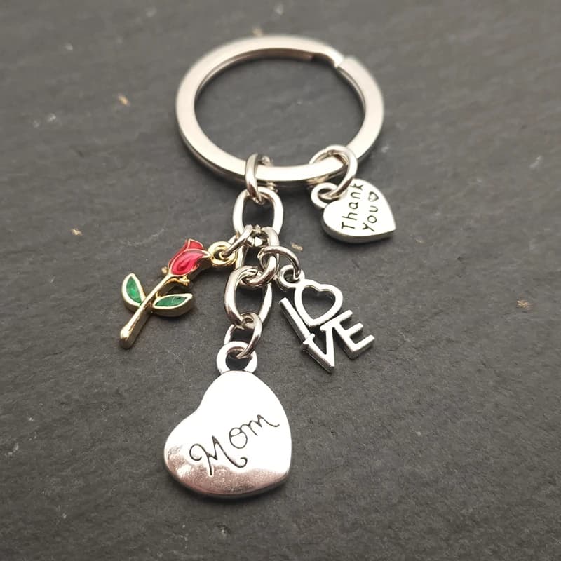 Porte-Clés en Métal, Bijoux Européens et Américains, Cadeau de ixdes Pères, Cadeau de ixdes Mères, "