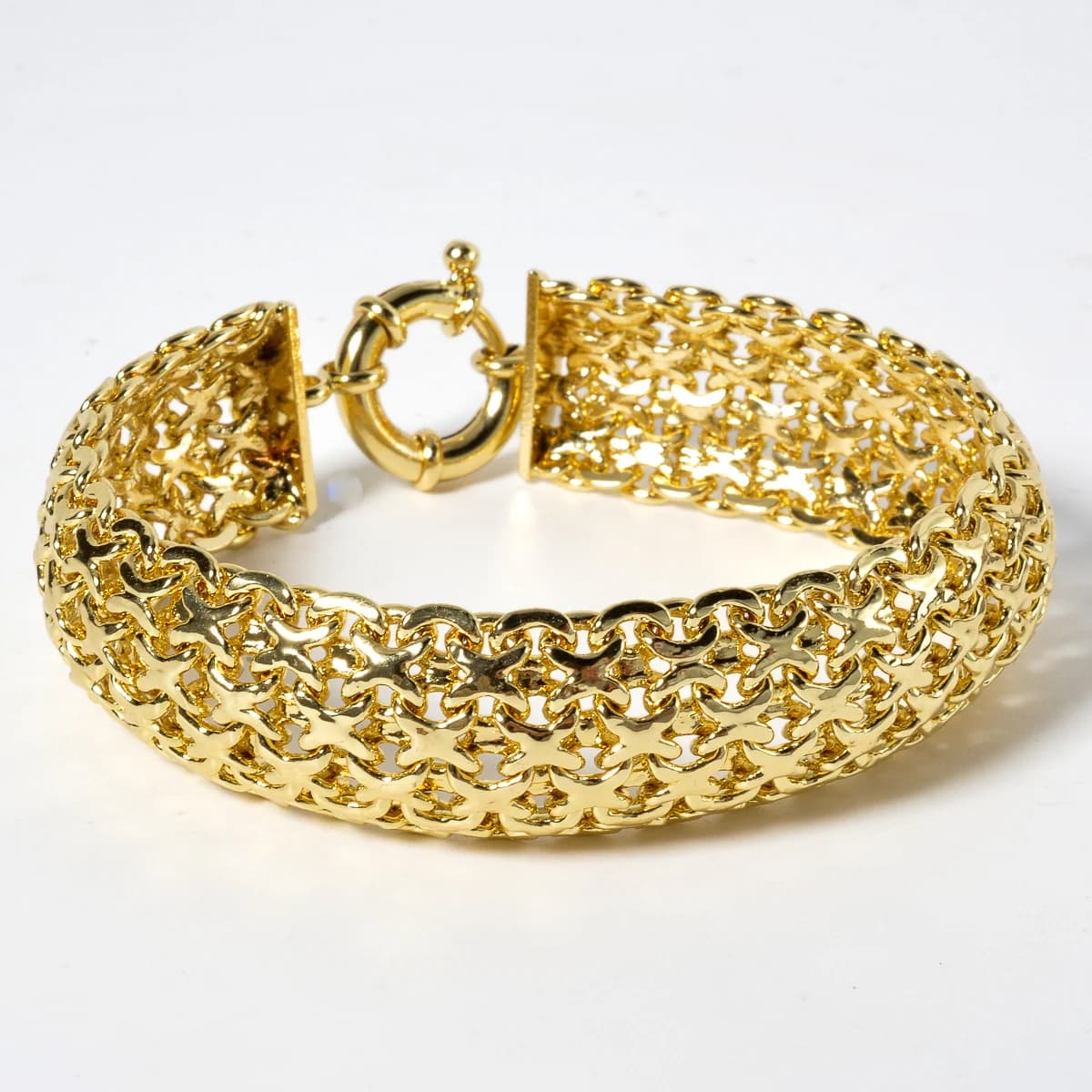 Bracelet en cuivre plaqué or 18 carats, bracelet unisexe, gourmette Miami, bijoux punk hip hop, cade