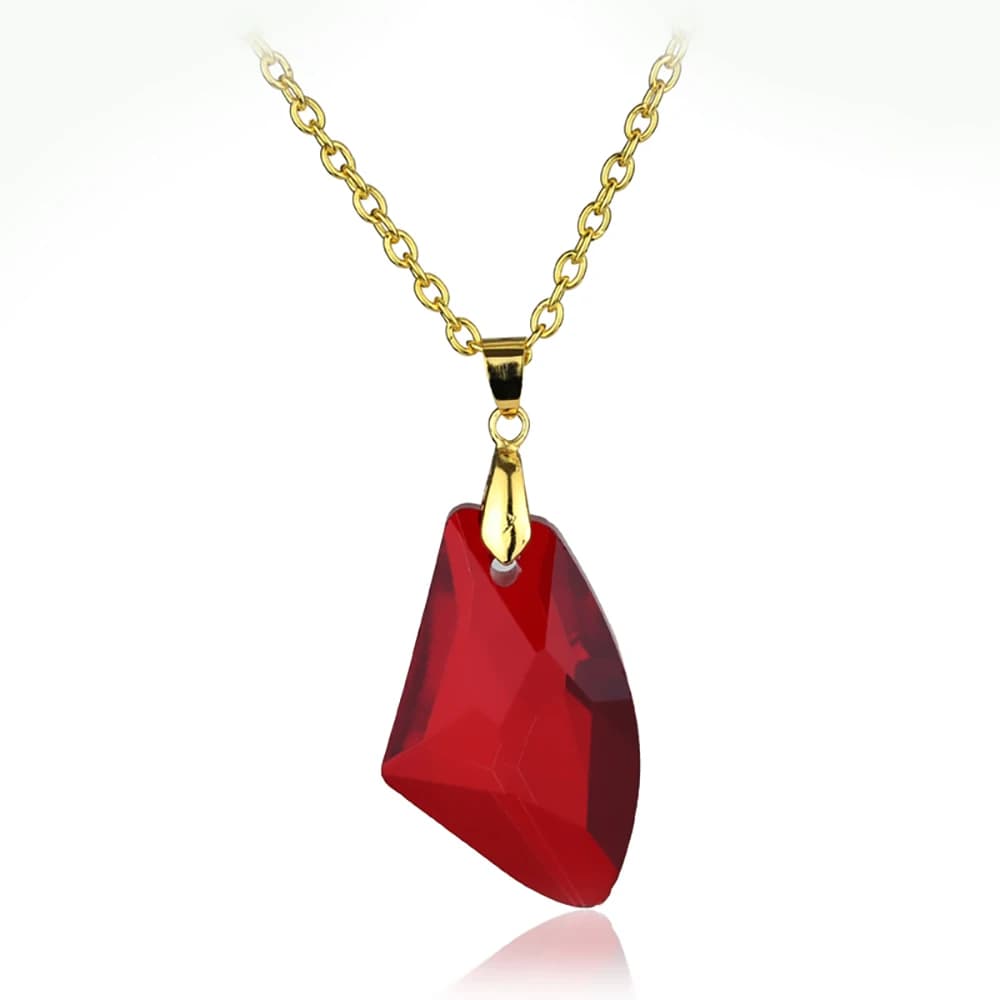 Collier en pierre de film, pendentif rouge Sorcier Philosophe, pour femme et homme, bijoux fantaisie