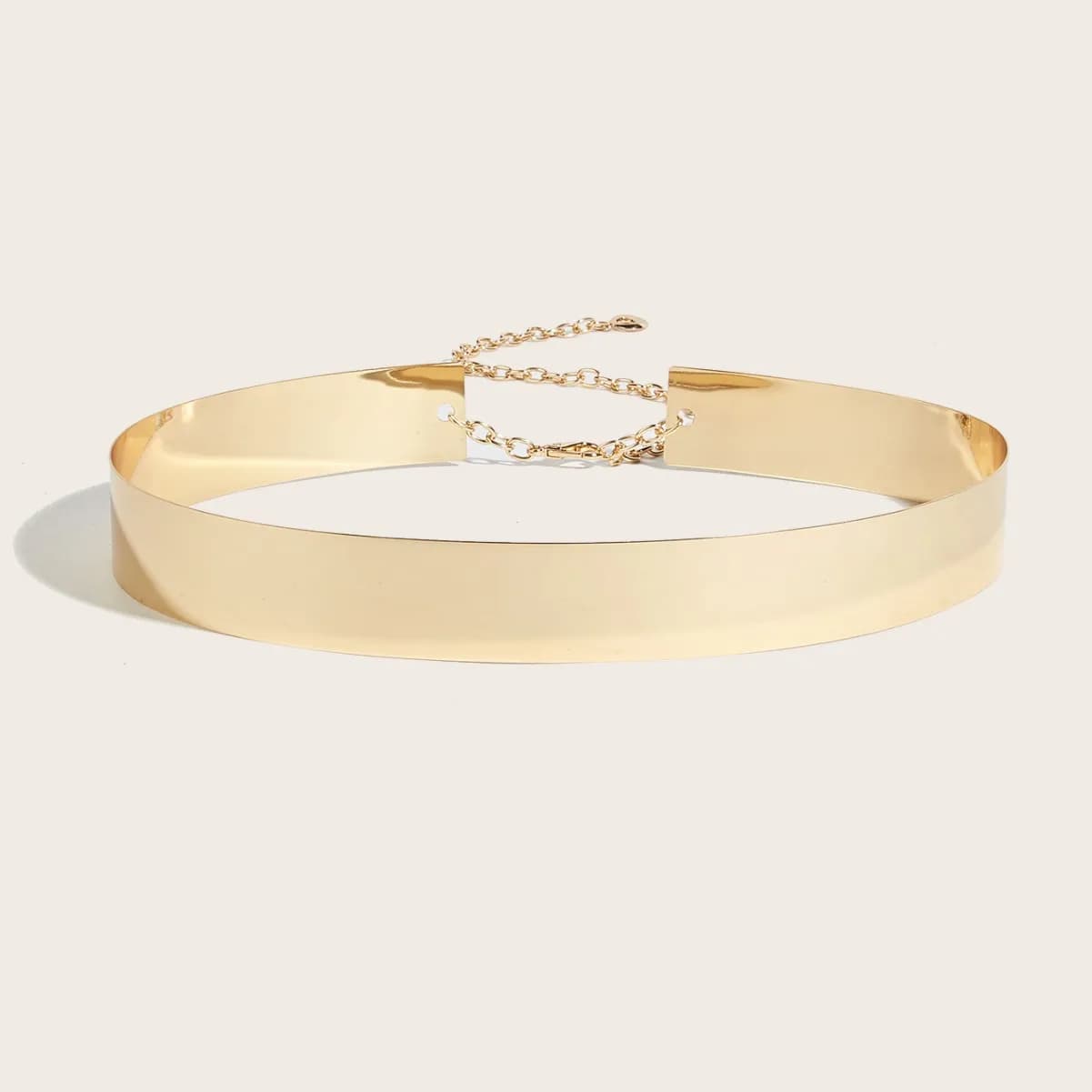 Ceinture classique en métal doré, chaîne de taille réglable, tendance, robe élégante, bijoux de corp