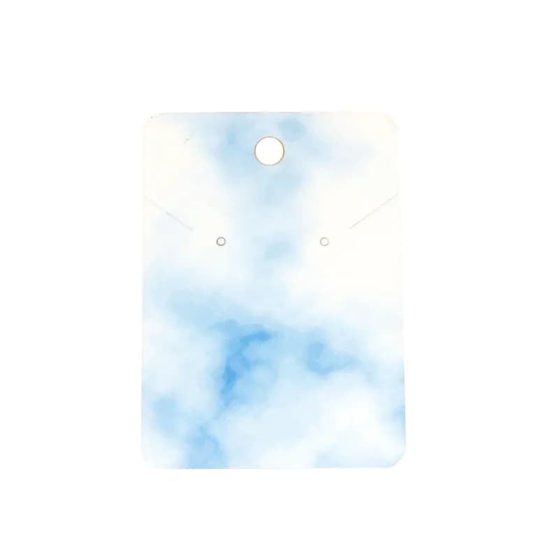 Présentoir de boucles d'oreilles en carton coloré, cartes de collier, cartes de boucles d'oreilles, 