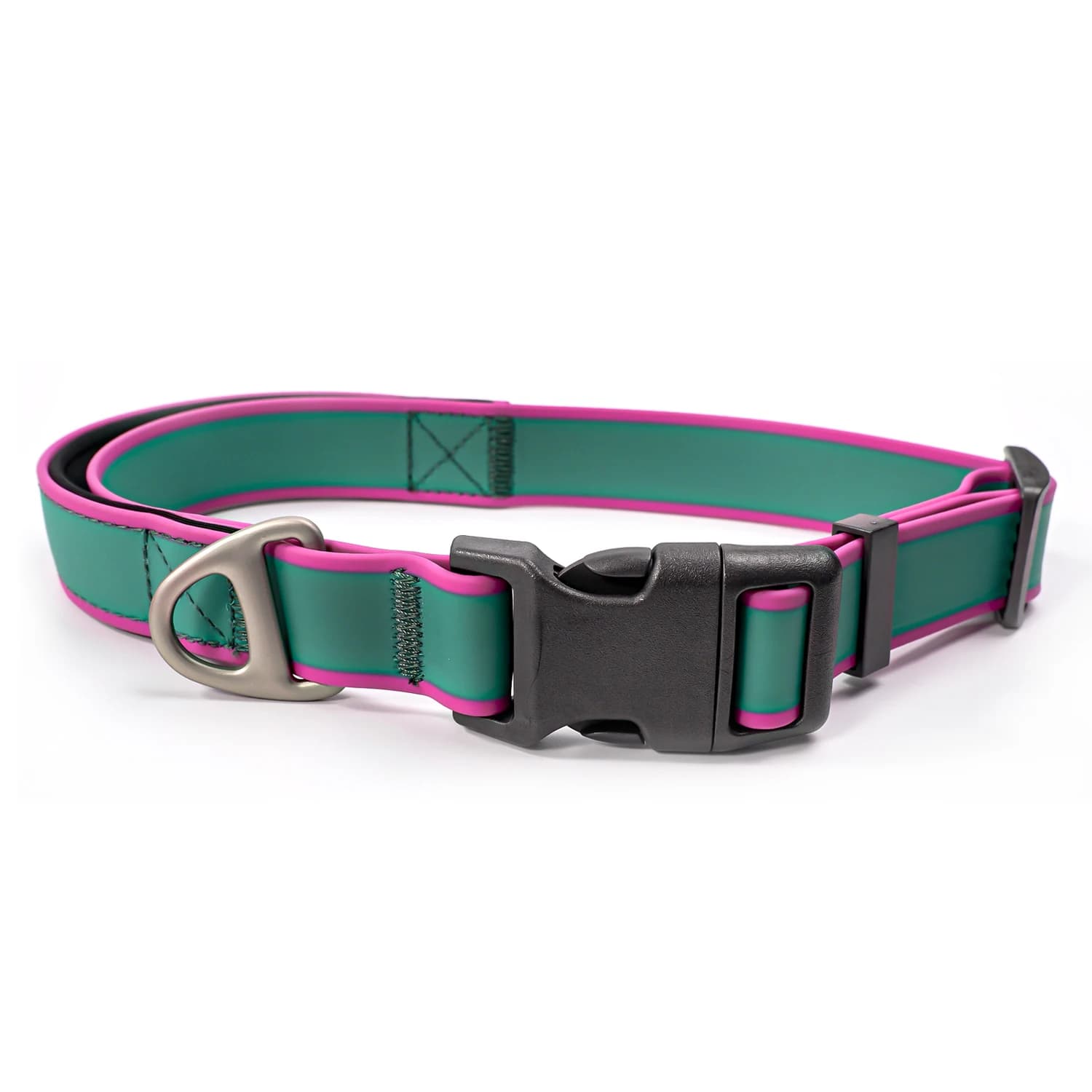 Collier d'entraînement pour chien, collier imperméable en PVC, collier d'entraînement avec poignée c