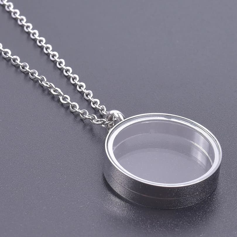 Pendentif Médaillon en Acier Inoxydable pour Femme et Homme, Colliers de la raq, Accessoires de Bric