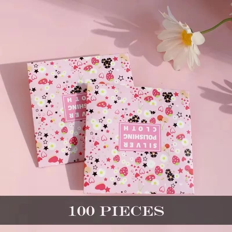 8*8 chiffon à bijoux or et argent bijoux nettoyage et polissage peau de cerf velours essuyage servie