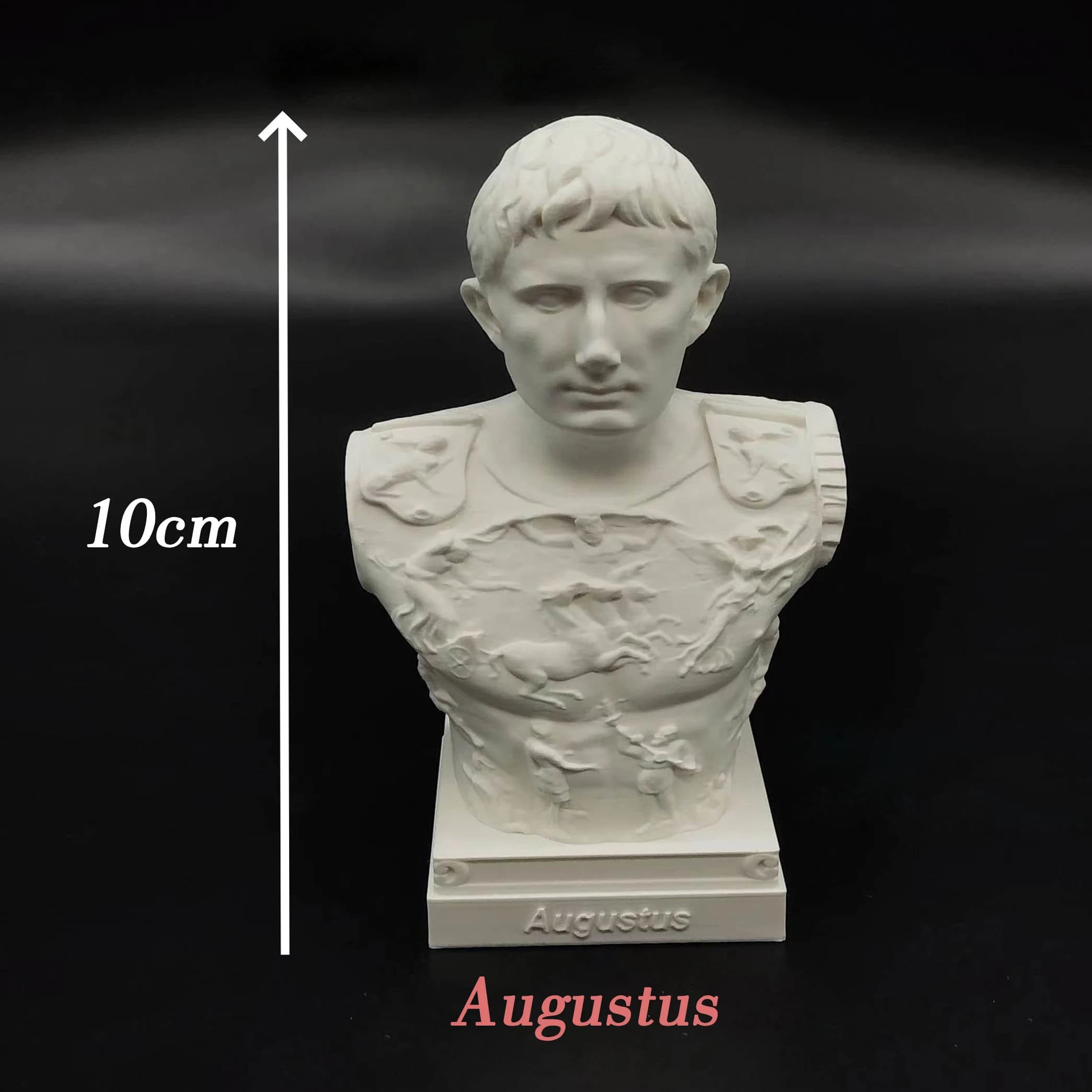 Statues d'imitation en plâtre de l'empereur romain Néron, Aurélius, Auguste, Dioclétien, Constantin,