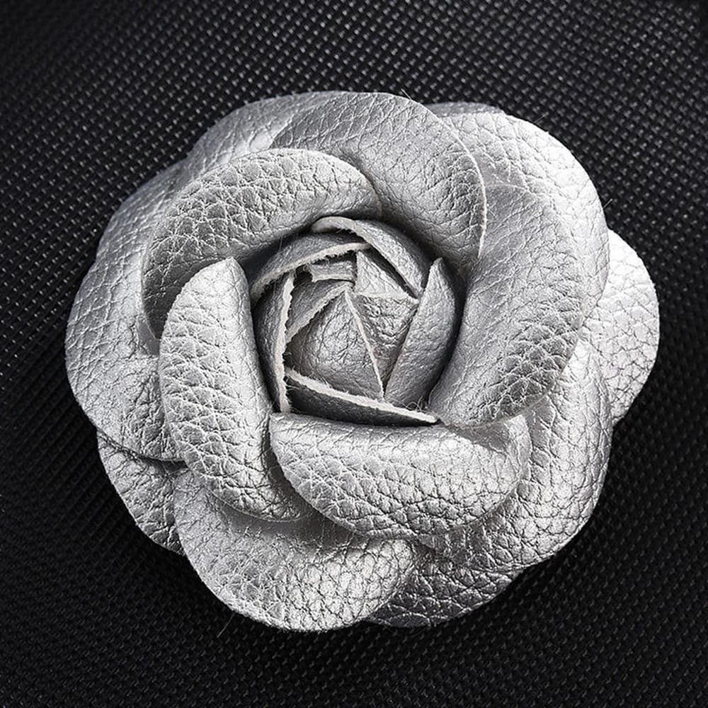 Boutonnier cadeaux faits à la main couture broche bijoux Corsage PU cuir bricolage artisanat fournit