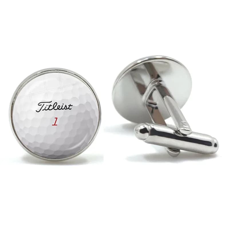 Boutons de manchette boules pour hommes, couleur argent/Bronze ancien, bouton de manchette pour chem