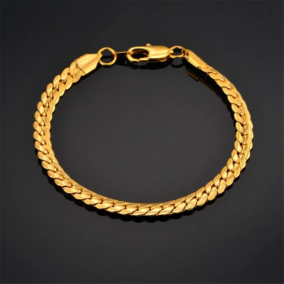 Bracelet couleur or pour hommes et femmes
