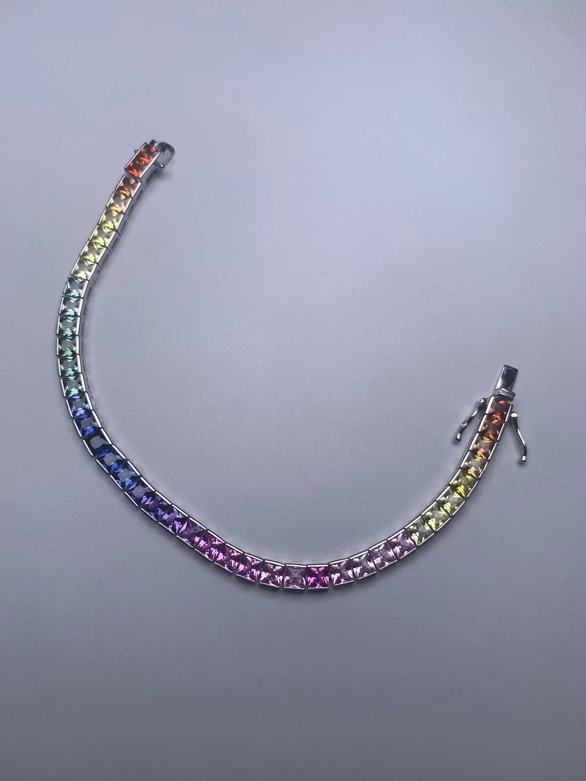 Pirmiana – Bracelet arc-en-ciel en argent S925