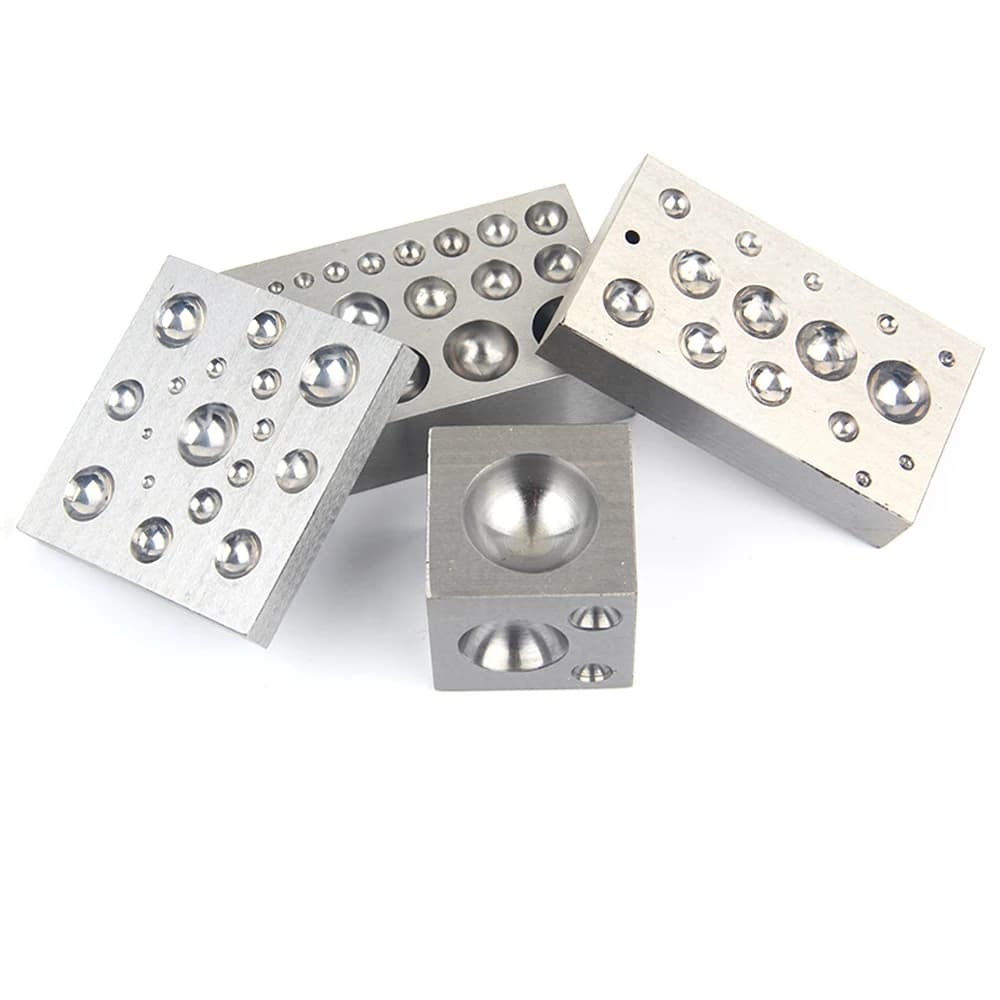 Jolie çons de poire de bijoux carrés, outils de poinçonnage de nuit de Dapping en métal