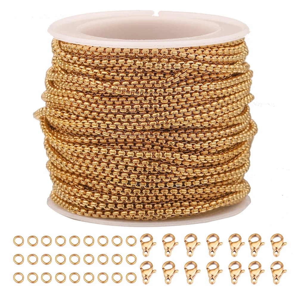 Ensemble de bijoux en acier inoxydable avec fermoir ster corrigé