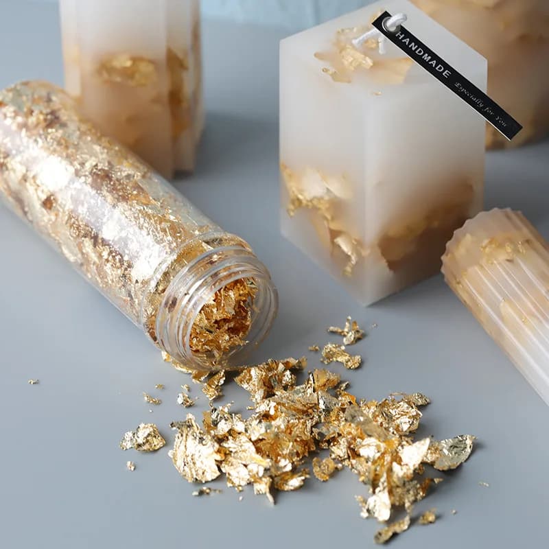 Feuille d'or de la bougie