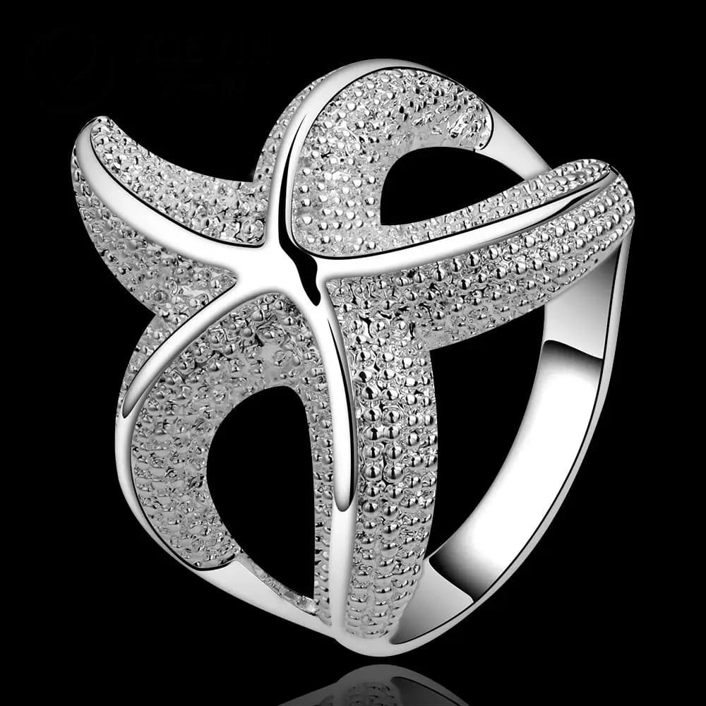 Bague en argent plaqué pour femme