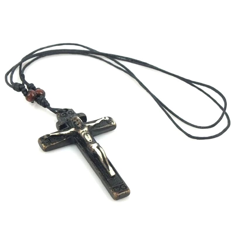 Collier Vintage en cuir pour hommes et femmes