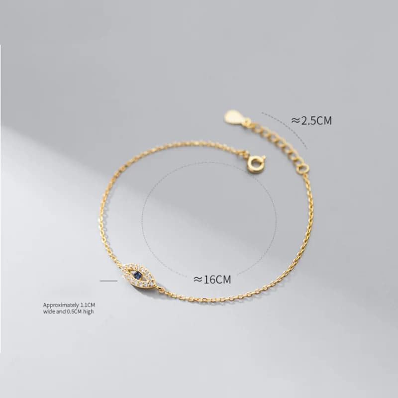 WANTcloser-Bracelet à maillons en argent regardé 925 véritable pour femme