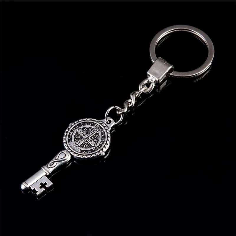 Pendentif Médaille Saint Benoît, Cadeau Bijoux, Religieux, Hot Miracle, St. 124.Keychain