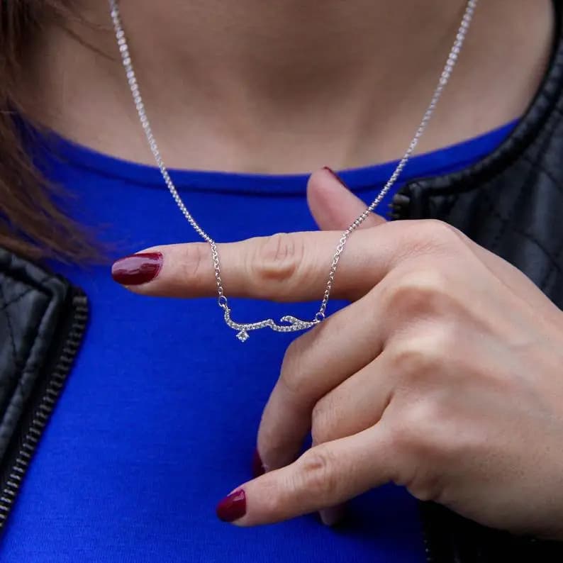 Collier d'amour arabe, pendentif de déclaration, pour femmes et hommes, bijoux Vintage en acier inoxydable, cadeaux pour meilleur ami