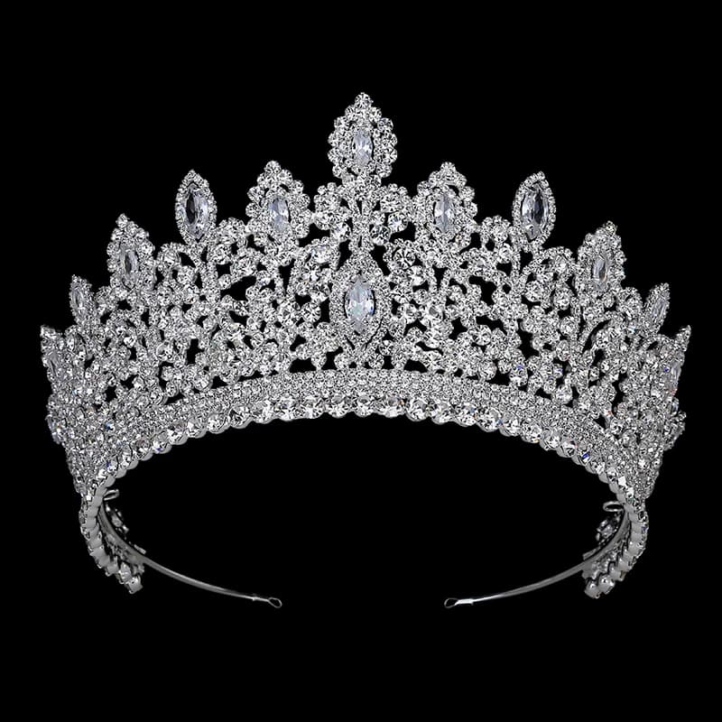 Couronne De Mariage en cuivre CZ, bijoux Vintage, tiare De mariée ethnique, luxe, strass, BC3715