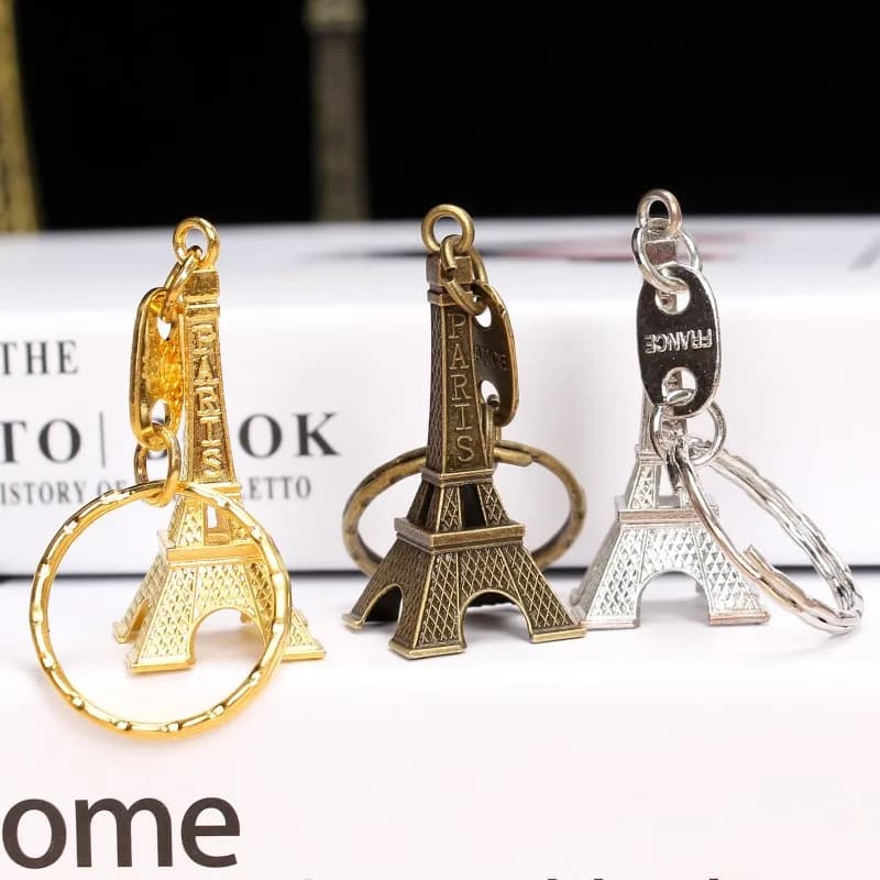 Clé de Tour Eiffel, Souvenir de Voyage à Paris, Anneau de Décoration