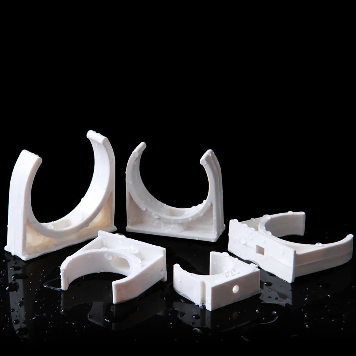 Collier de serrage de tuyau en PVC, ID 20 ~ 50mm, 2 à 10 pièces, Support de tuyau d'eau, Irrigation de jardin, Aquarium, raccords adaptateur Joint de fixation