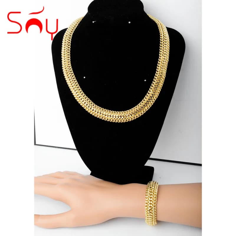 Bijoux classiques oste nommée pour hommes et femmes, collier large, bracelet décontracté, Dubaï, africain, offre spéciale, jeux, cadeaux de fête, 03/Wear