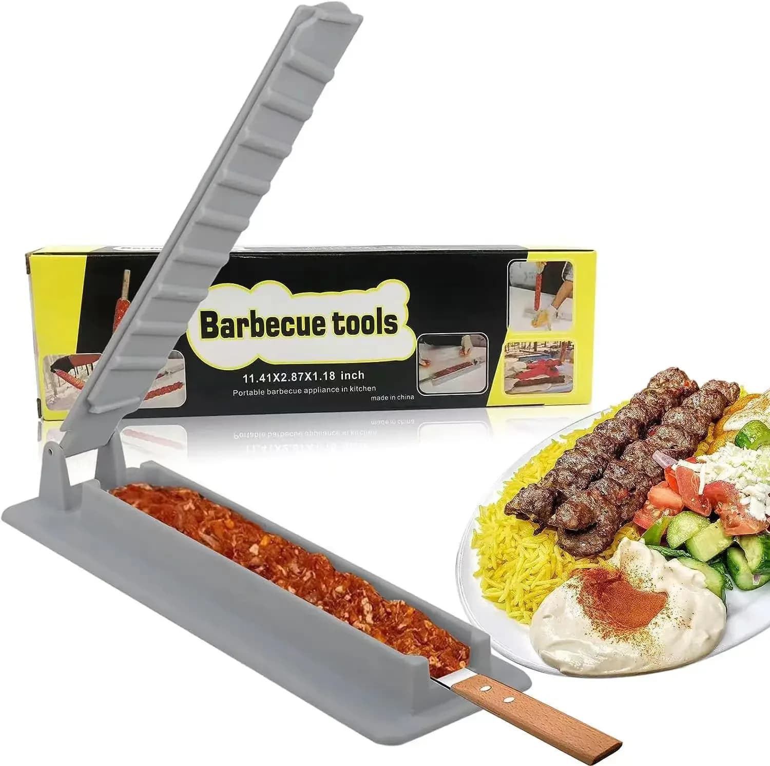 Brochettes Kebab Maker Grill Barbecue extérieur végétiseur BBQ