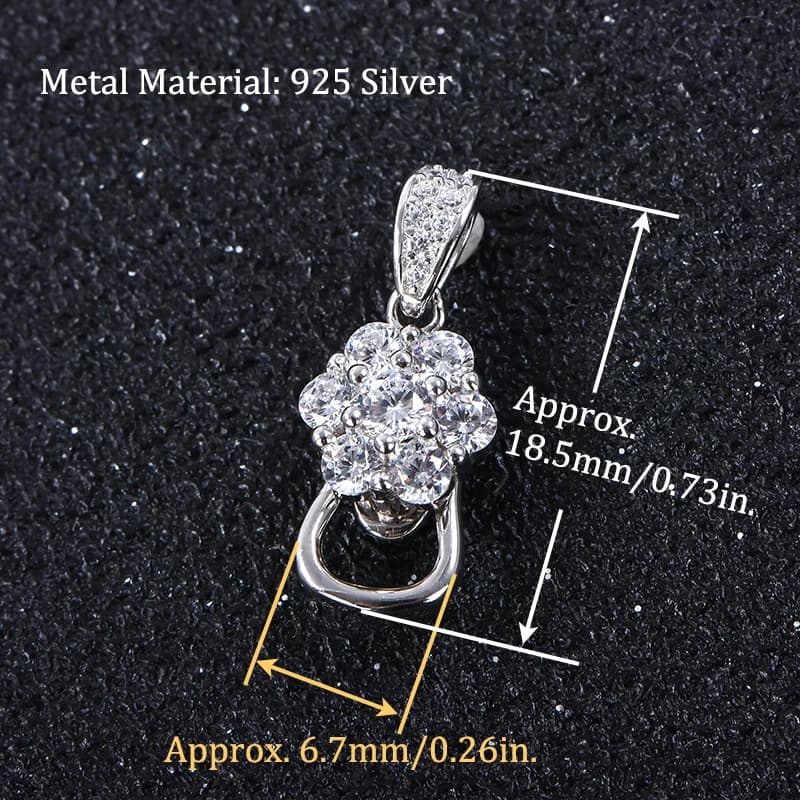 Fermoir Polyvalent en Argent Pur S925, Fait à la Main, Universel, Adapté à Tous les Modèles, ÉEmerVotre Collier, Indépendance