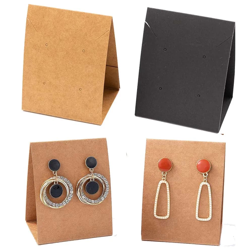 Porte-collier et boucles d'oreilles, 10 pièces, support de cartes en carton pour présentoir de bijoux, organisateur d'emballage de vente de magasin, fournitures pour petites entreprises